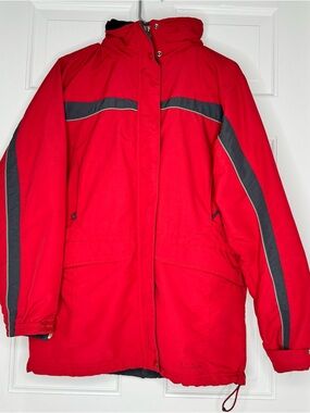 Winter Coat Women's LL BEAN Hooded  Winter Jacket Parka Medium Vintage O CYF3